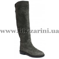 Сапоги C2745-19.5-585BM-519 (мех 4) серый замш зима