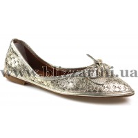 Балетки 614-170 BTTL (бол разм) 17Y 60 gold leather золото кожа т
