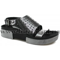 Сандалии 745-2600 17Y woman 781.173 metalic grey серебро кожа л