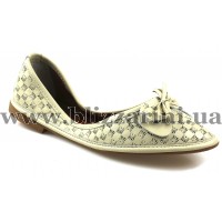Балетки 614-170 17Y woman 21 crem lthr бежевая кожа т