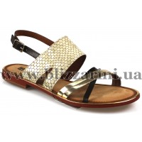 Сандалии FT-415 dark brown-gold leroy b беж лак л