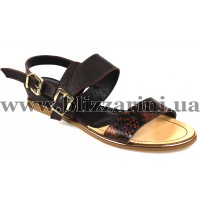 Сандалии Jurdan-4 brown snake Jurdan корич кожа л