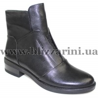 Ботинки 606-5D255-A268 black кожа бот