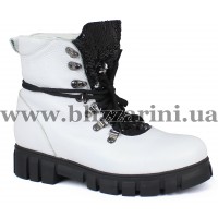 Ботинки 618 C3-2110 beyaz floter  белая  кожа  бот