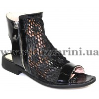 Босоніжки 271 black patent черный лак л