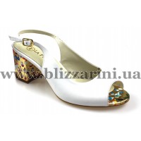 Босоніжки 706-1091 17Y byn 103.1062 beyaz deri dore multi deri белая 