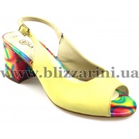 Босоніжки 706-1091 17Y byn 148.1001 sari deri multi rgn желтая кожа л