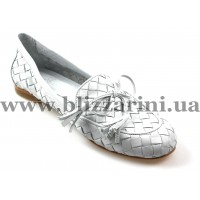Мокасины, слипоны 040 143 белая кожа т