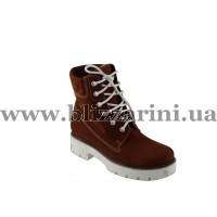 Ботинки 10443/26 (полн шерсть) рыжий нубук з