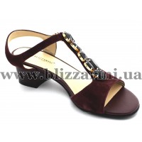 Босоніжки E77-38-108 bordo замш л