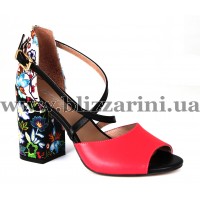 Босоніжки JH299-R2-YP538/NP267/YP506  роз+белая+черная кожа  л