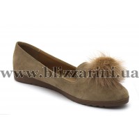 Балетки 47-1 (кожзам) beige замш т