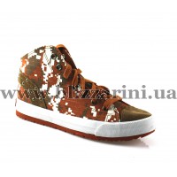  W5001 кож-зам brown текстиль бот