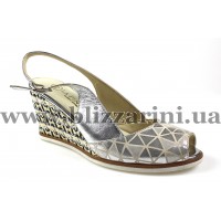 Босоніжки 0381-37 17Y woman 97.72 beige prntd lthr silver lthr серебро
