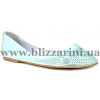 Балетки 291 245-5 772 (БОЛ Р)  мятная кожа  туф