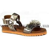 Сандалии 2536 brons  бронза кожа  л