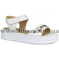Сандалии 0240-0154 19Y 01 white bright floter  белая  кожа  л