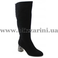 Сапоги AR236-P2-2 black замш ос