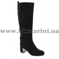 Сапоги MST16-H1-YJ01 (мех 4) black замш з