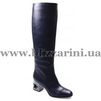Сапоги MST19-H2-NP03A (мех 4) blue кожа з