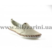 Мокасины, слипоны 5XB147B-H532-273A beige кожа т