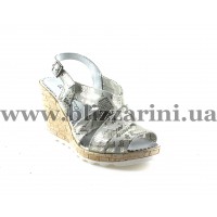 Босоніжки 0821 178 6637 (мал разм) св серый+серебро кожа л