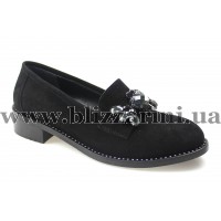 Туфлі 461-4 46 (бол разм) черный замш т
