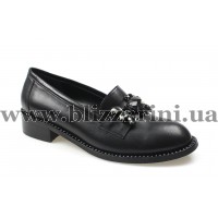 Туфлі 461-4 42 черная кожа т