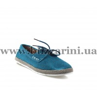 Мокасины, слипоны 519-2-1 прес blue замш л-т