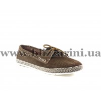 Мокасины, слипоны 519-2-1 прес olive замш л-т