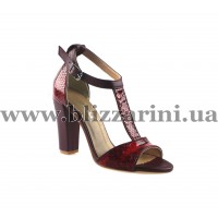 Босоніжки 940 кож зам bordo yilan бордовые л