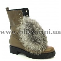Ботинки 0430-H554 (полн мех) 17K 283 mink learher кофе кожа з