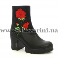 Полусапоги G010 5547 12 черная кожа бот