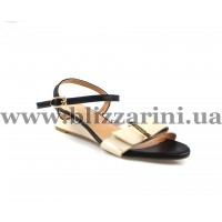 Сандалии 12106-7A кож-зам apricot+black л