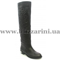 Сапоги M.L.129 871 черная кожа ос