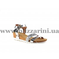 Сандалии LL2399-4  кож-зам silver лак л