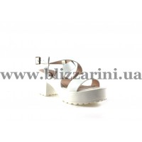 Босоніжки KFN32-6 кож-зам white кожа л