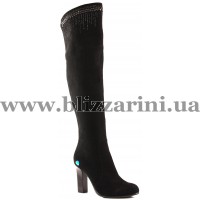 Ботфорты T3688-160R-304 black замш ос