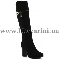 Сапоги Y1207-16BM-18 (MEX 4) black замш з