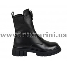 Ботинки 18J1629-0604M-6365 (полн мех) черный кожа бот з