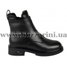 Ботинки 18J1630-5508M-6365 (полн мех) черная кожа бот з