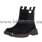 Черевики K1060-T476-033AR черный замш бот