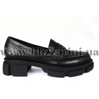 Туфлі BZ255-2-C черная кожа туф
