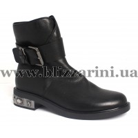 Ботинки TX118-299-L65  black кожа  бот