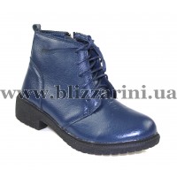 Ботинки 063-6 (прес) blue кожа бот