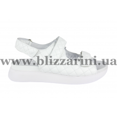 Босоніжки 7885 белая кожа л